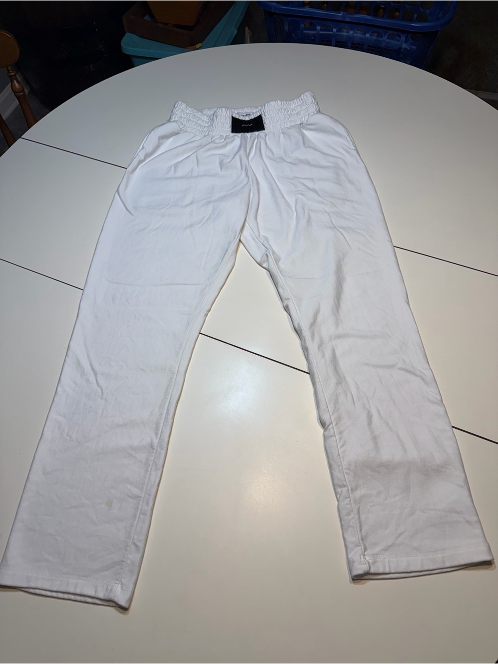 Talentless white large women’s Wide Leg Boxing Pants